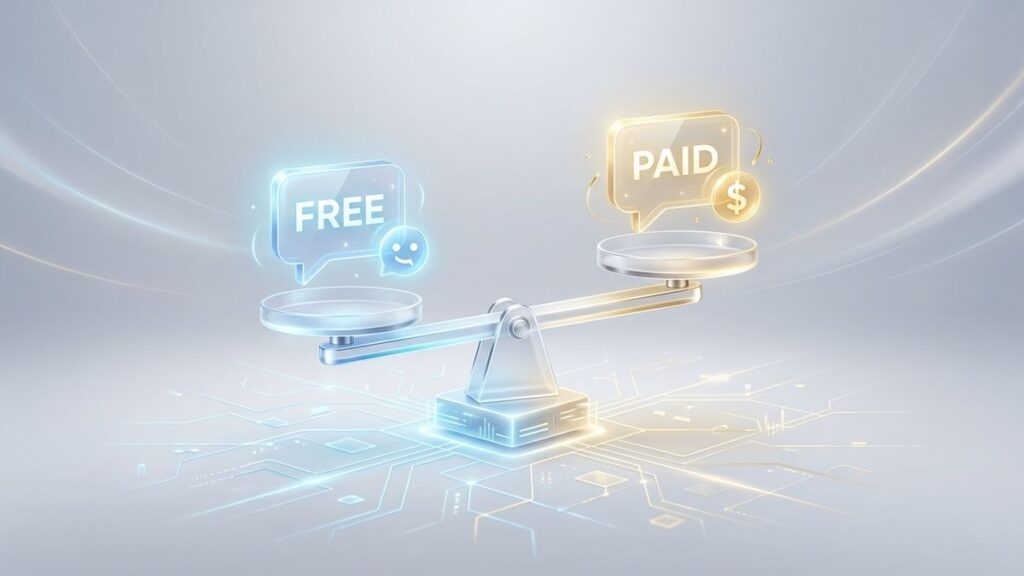 Free vs Paid AI Chatbots 2026: Which Is Worth Your Money? Free vs Paid AI Chatbots 2026