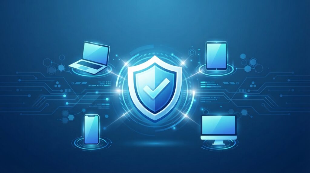 Best Antivirus Software in 2026: Expert Reviews and Comparison "Comparison of top antivirus software in 2026 with shield concept"